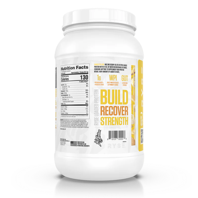 Nutrition label for Loaded Protein, Banana Pudding by Noel Deyzel