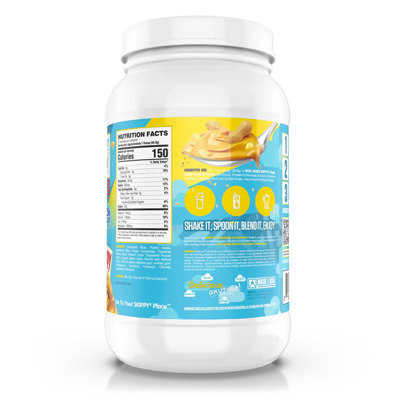 Nutrition label for Loaded Protein, Skippy® Peanut Butter Flavor