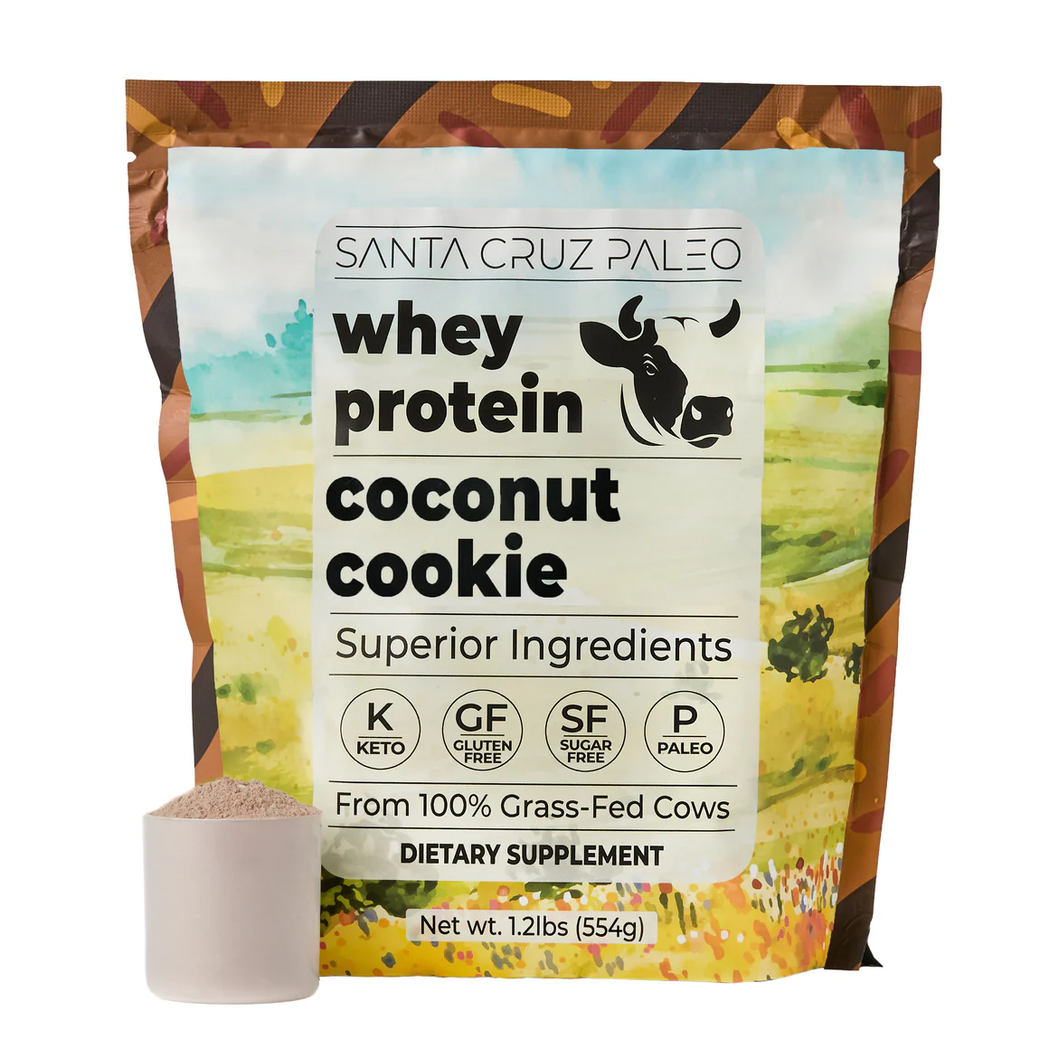 Grass-Fed Whey Protein, Coconut Cookie