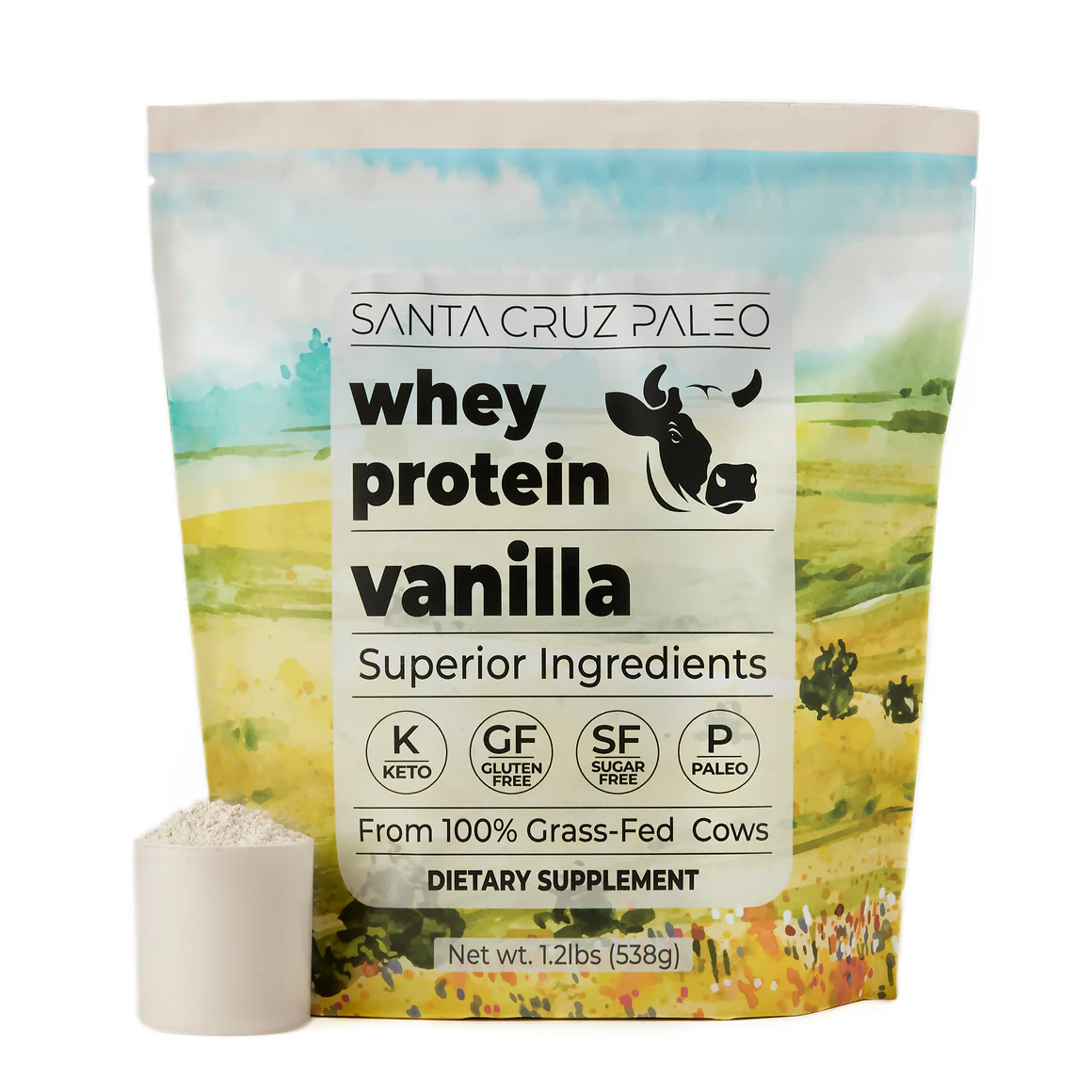 Grass-Fed Whey Protein, Vanilla