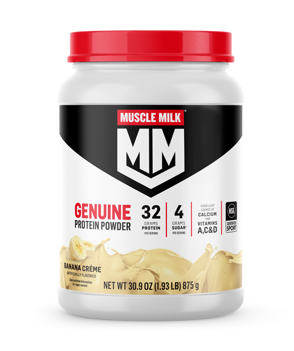 MUSCLE MILK GENUINE Protein Powder, Banana Creme
