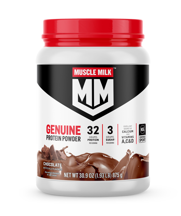MUSCLE MILK GENUINE Protein Powder, Chocolate