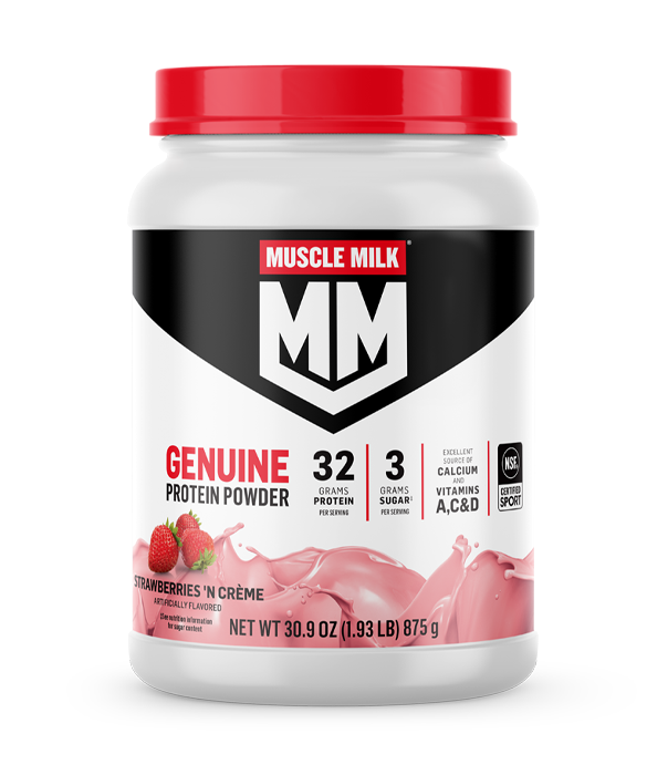 MUSCLE MILK GENUINE Protein Powder, Strawberries 'n Creme