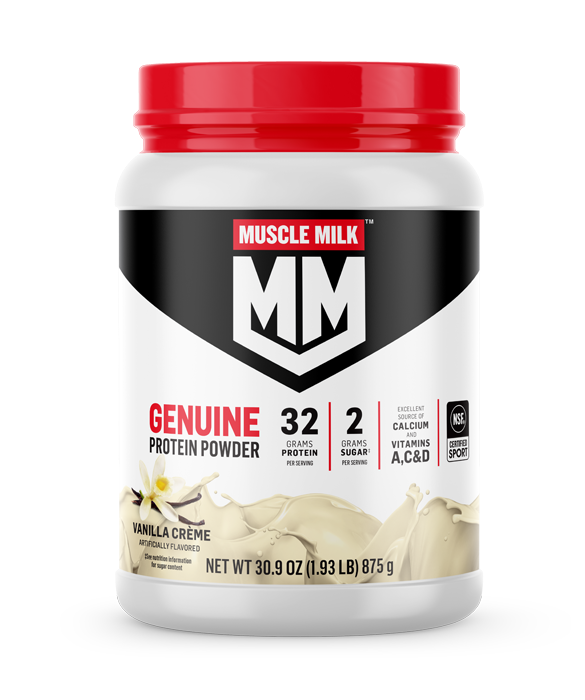 MUSCLE MILK GENUINE Protein Powder, Vanilla Creme