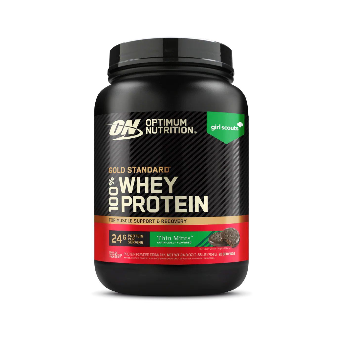 GOLD STANDARD 100% WHEY™, Girl Scouts Thin Mints™