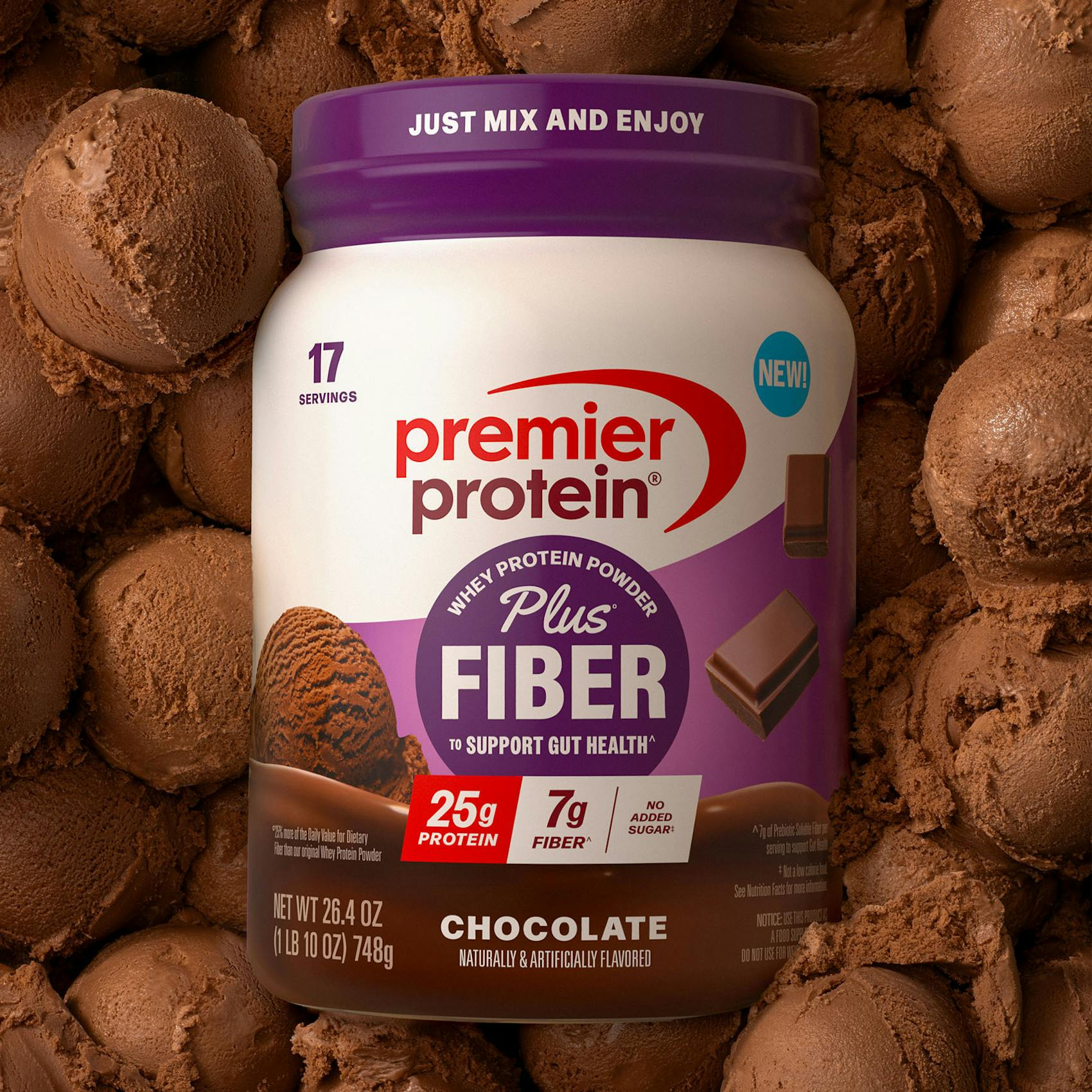 Chocolate Protein Plus Fiber Powder