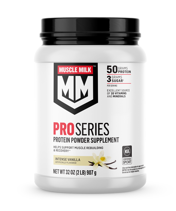 MUSCLE MILK PRO SERIES Protein Powder, Intense Vanilla
